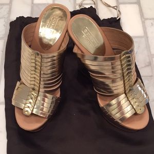 Gold Coach Wedges.